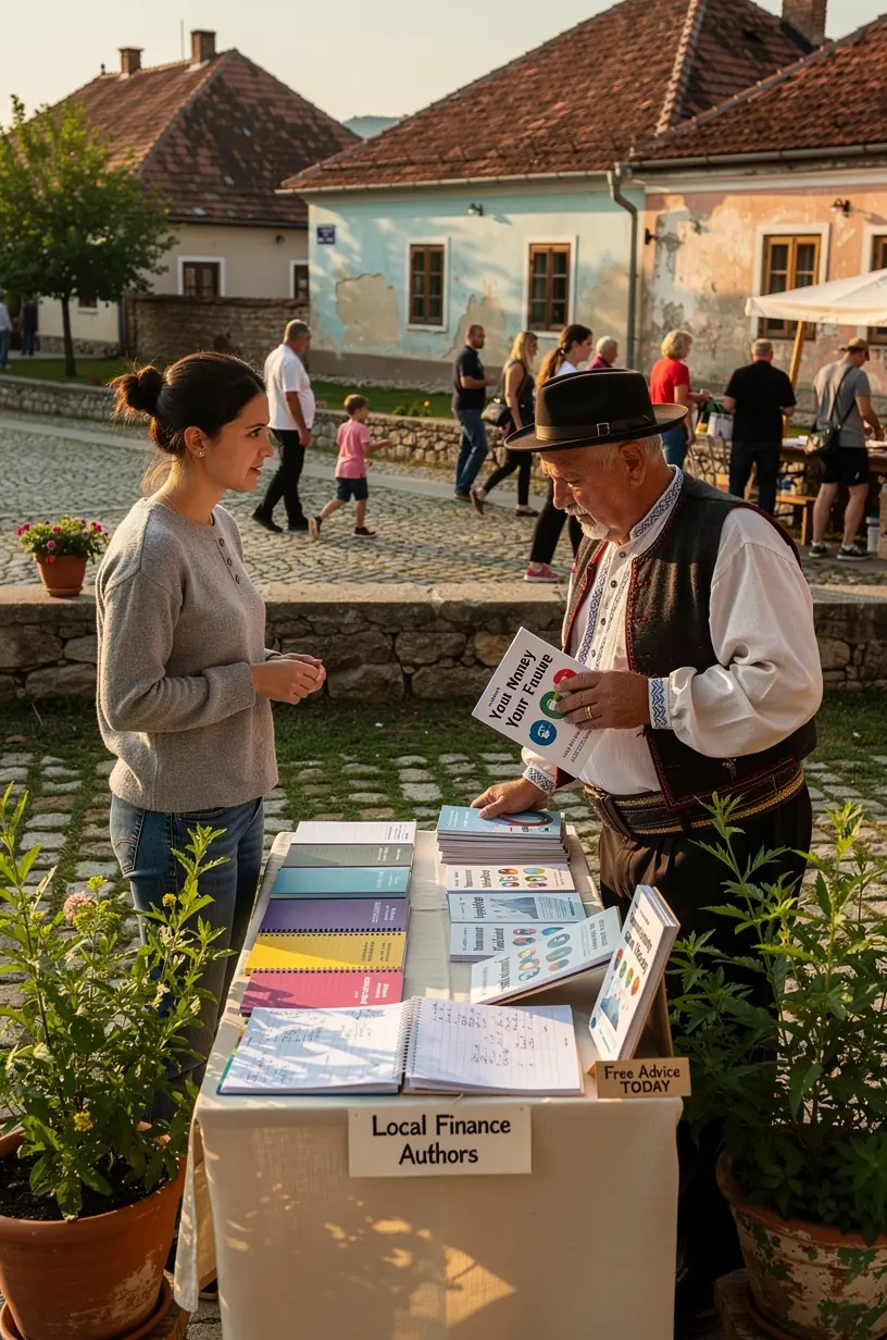 Speaker profesionist explicând concepte financiare de bază în fața unui public atent.